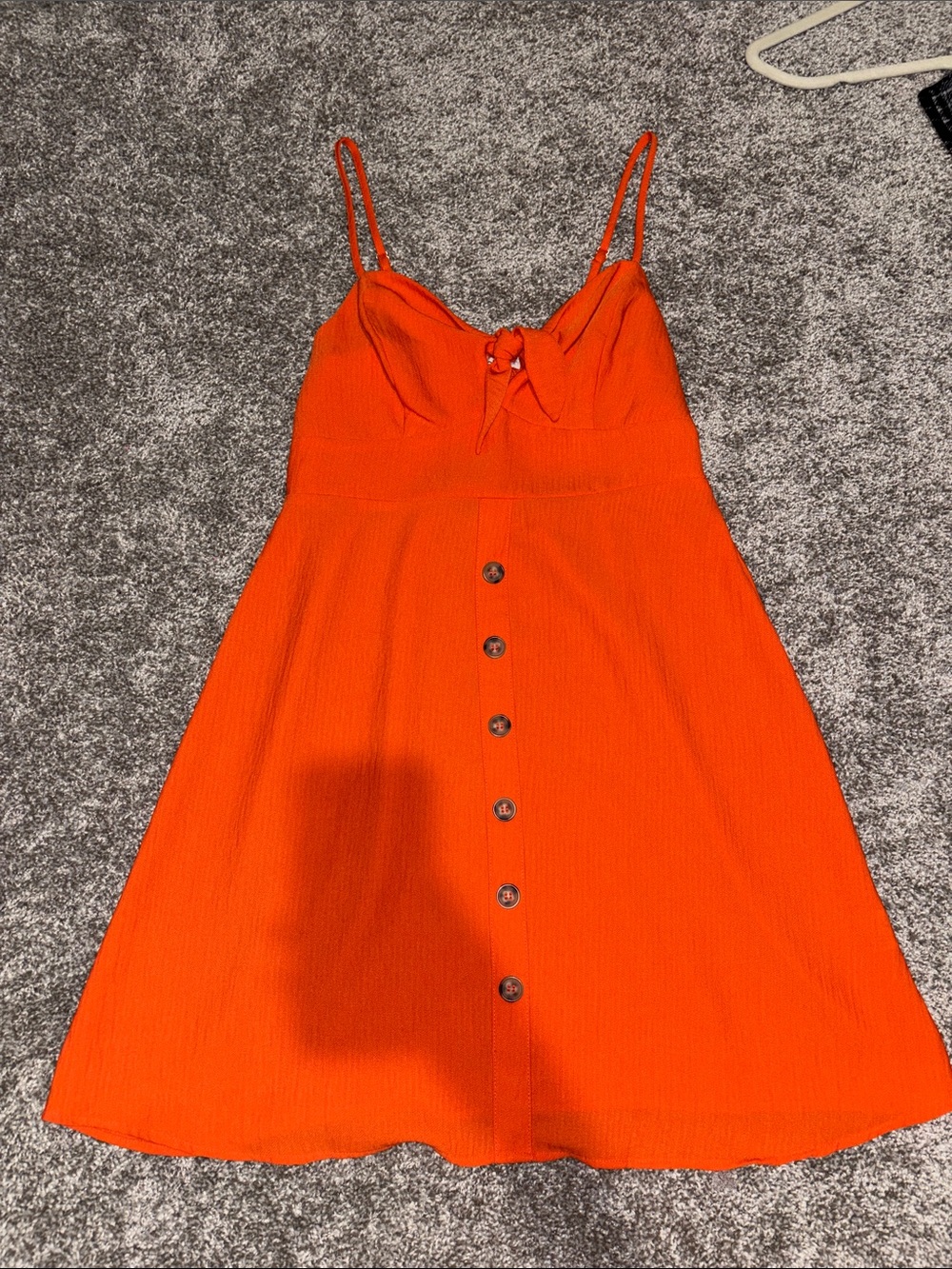 E & M Bright Orange Summer Dress